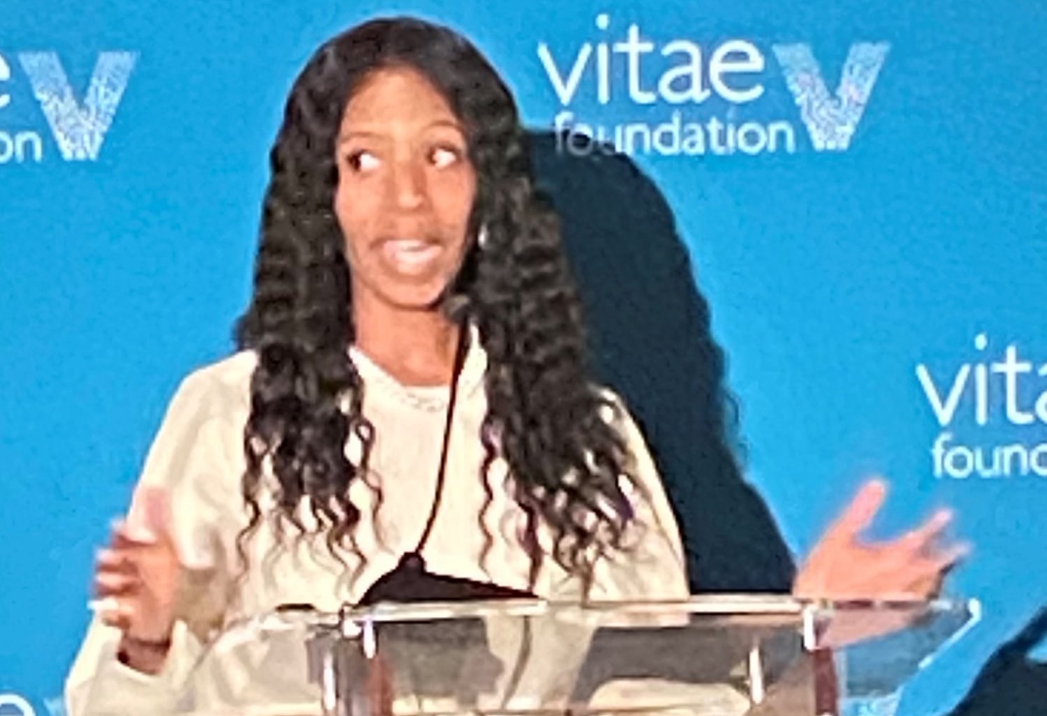 Former U.S. Rep. Mia Love of Utah gives the keynote address at the Vitae Foundation’s June 29 pro-life event in Columbia.